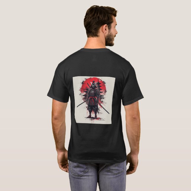 Camiseta Dark Samurai Japanese Warrior (Reverso completo)