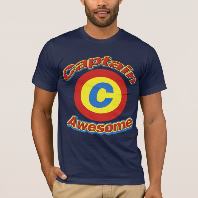 Camiseta Dark Shirt de capitán Awesome Men's (Anverso)