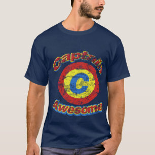 Camiseta Dark Shirt del vintage de capitán Awesome Men's
