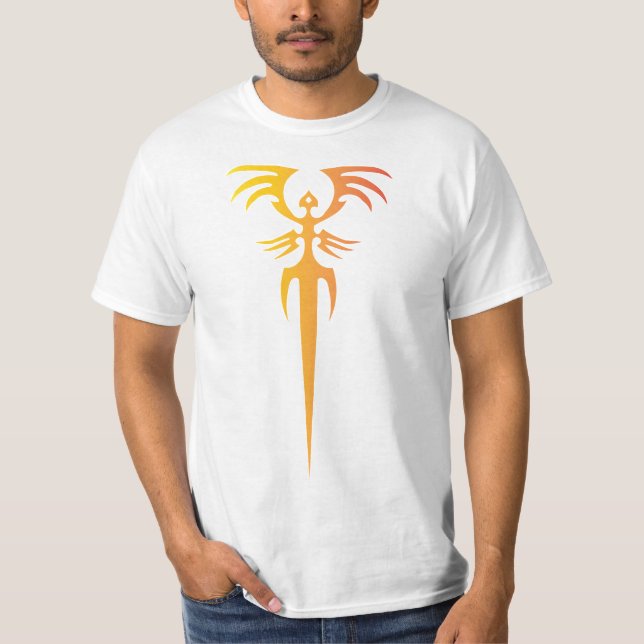 Camiseta Dark Tribal Phoenix Emblem – Mythic Symbol (Anverso)