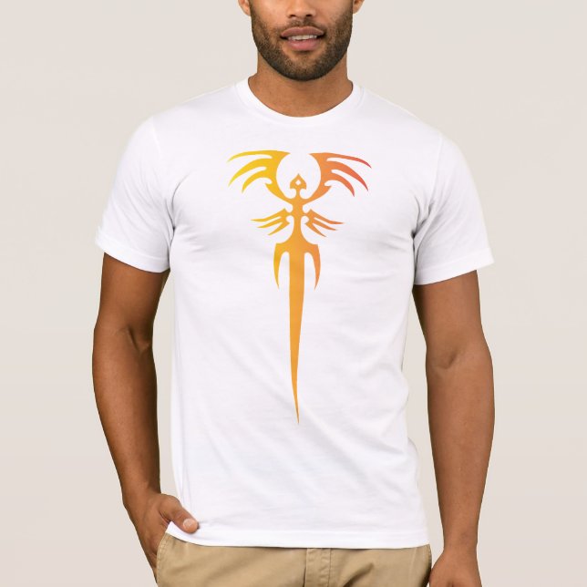 Camiseta Dark Tribal Phoenix Emblem – Mythic Symbol (Anverso)