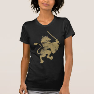 Camiseta Dark Twofer T-Shirt del león del Grunge de rey