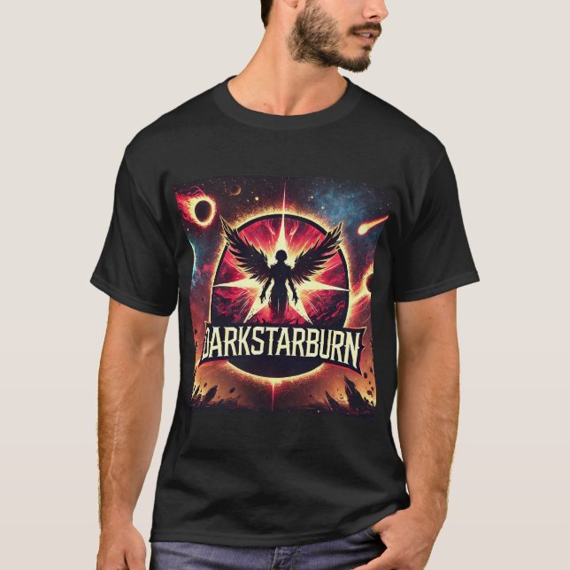 Camiseta DarkStarBurn, diseño de ángel oscuro (Anverso)