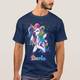 Camiseta DARLA Nombre Personalizado personalizado Rainbow U