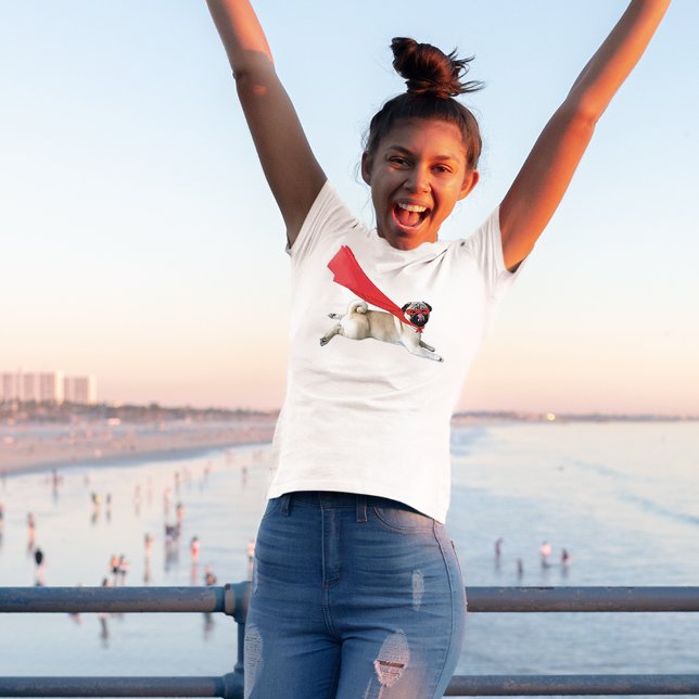 Camiseta Darling Funny Super Biscuit Pug Masked Crusader (Subido por el creador)