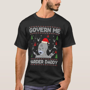 Camiseta Darme un papel más duro a papá Navidades feos su