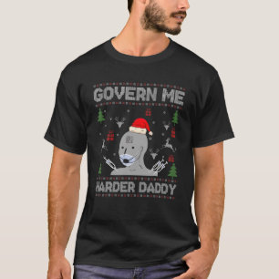 Camiseta Darme un papel más duro a papá Navidades feos suét