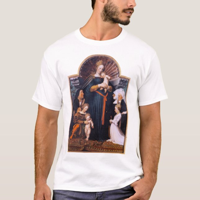 Camiseta Darmstadt Madonna, Holbein, el joven (Anverso)