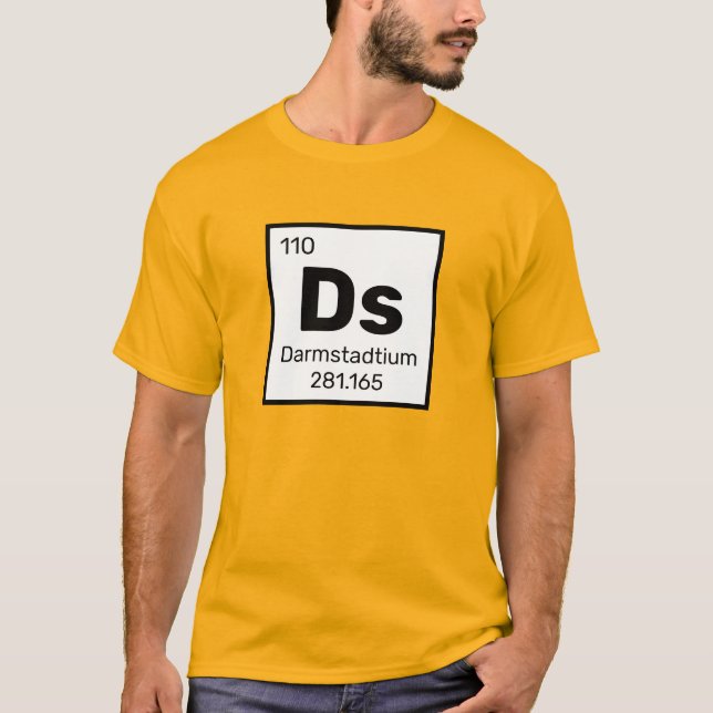 Camiseta Darmstadtium / Tabla Periódica - Ds Elemento T-Shi (Anverso)