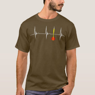 Camiseta Darrows Arrows Juego de pub Thrower Heartbeat EKG