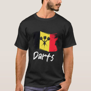 Camiseta Dars Bandera Belga Dart Throwing Belgium País D