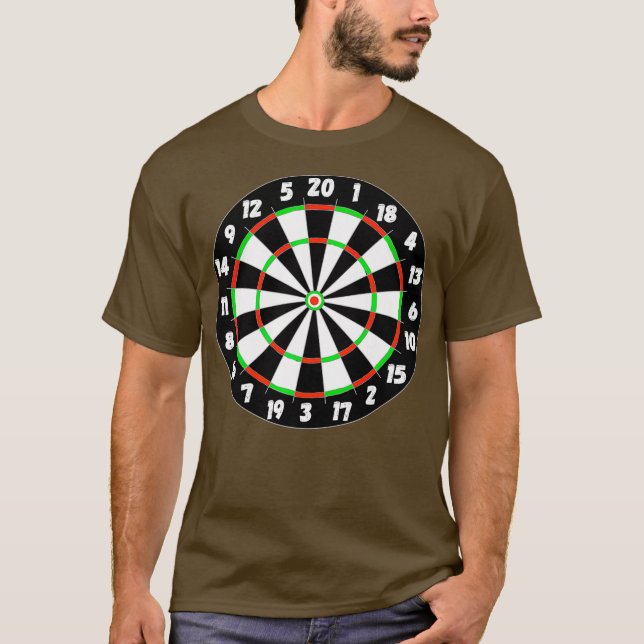 Camiseta Dars Bullseye Board Arrow Games Target Dart (Anverso)