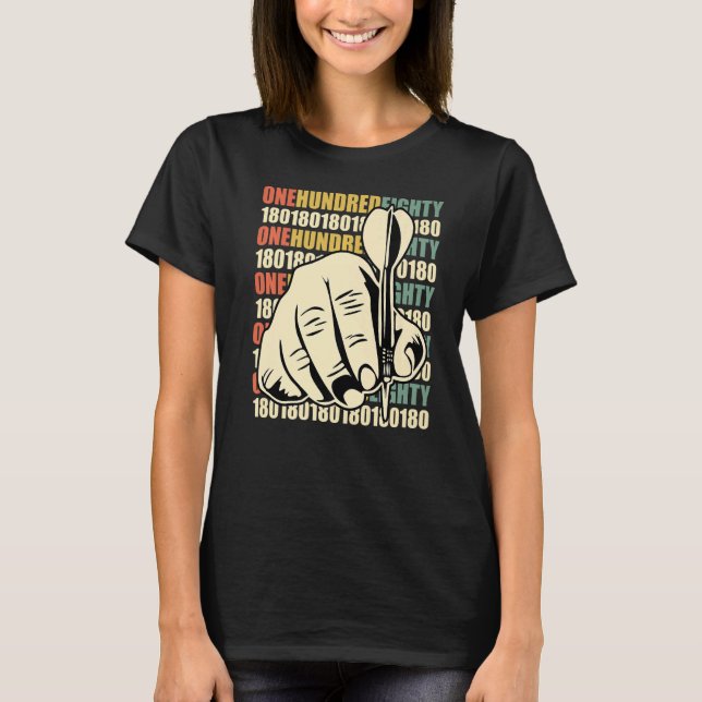 Camiseta Dart 180 dardos 180 en dardos Premium (Anverso)