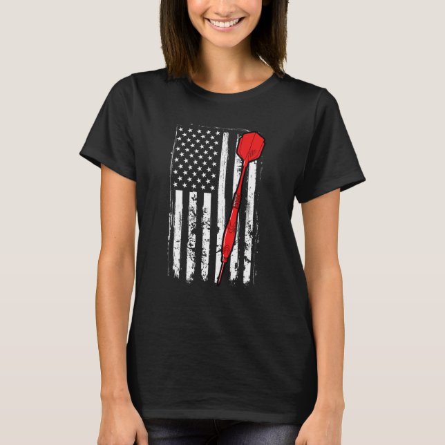 Camiseta Dart arrow and a US flag (Anverso)