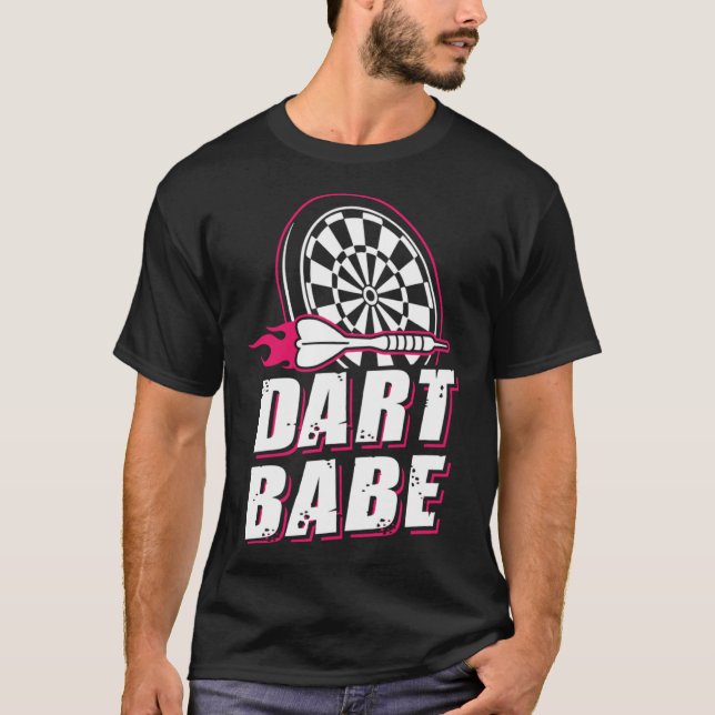 Camiseta Dart Babe Darts Player Darts Damas Mujeres Chicas  (Anverso)
