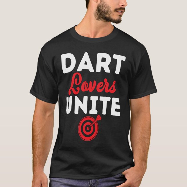 Camiseta Dart Board Dart une a Dar para los equipos (Anverso)