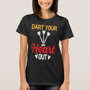 Camiseta Dart Board, Dart Your Heart Out, Dar por los equip