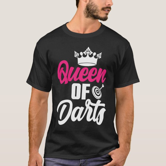 Camiseta Dart Board Queen of Darts Bullseye Dar for Teams (Anverso)