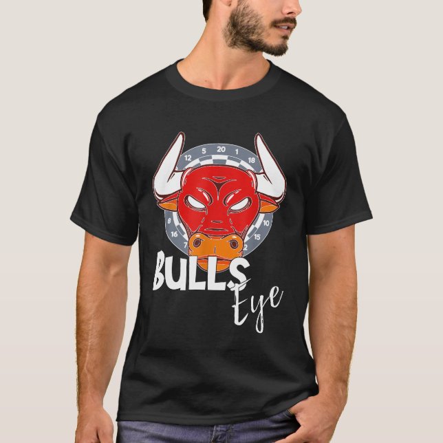 Camiseta Dart - Bullseye Dartboard Funny Darts Player (Anverso)