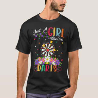Camiseta Dart Deportes Un Chica Que Ama A Los Dardos
