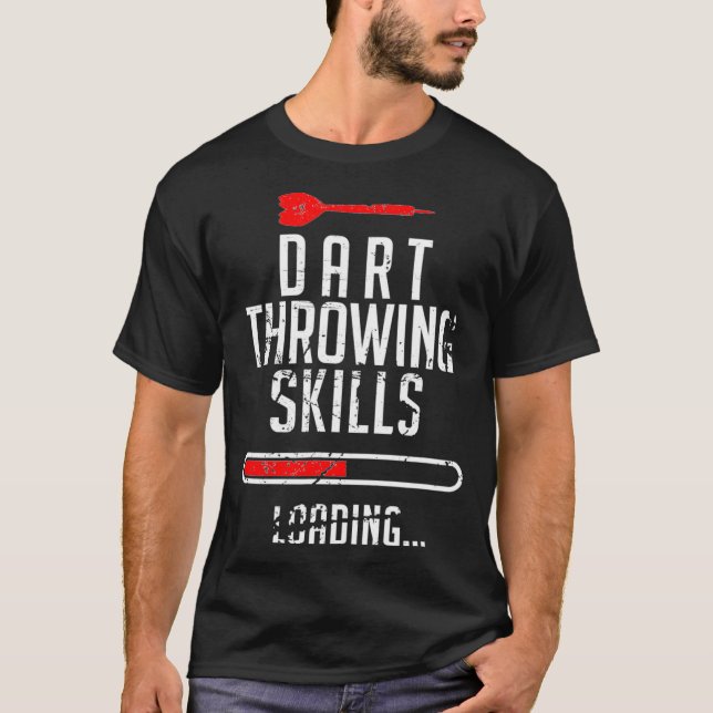 Camiseta Dart Lanzar Habilidades De Carga Para Un Jugador D (Anverso)