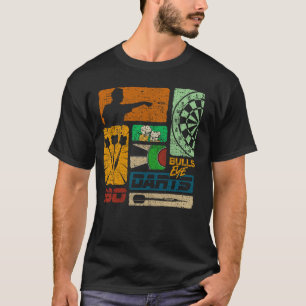 Camiseta Dart Retro 80's 90 Vintage Dartboard masculino