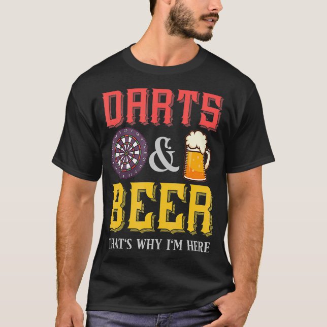 Camiseta Dart Team Beer Gift Funny Dart Player (Anverso)