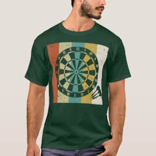 Camiseta Dartboard Darts Dart Aiming Throw Retro