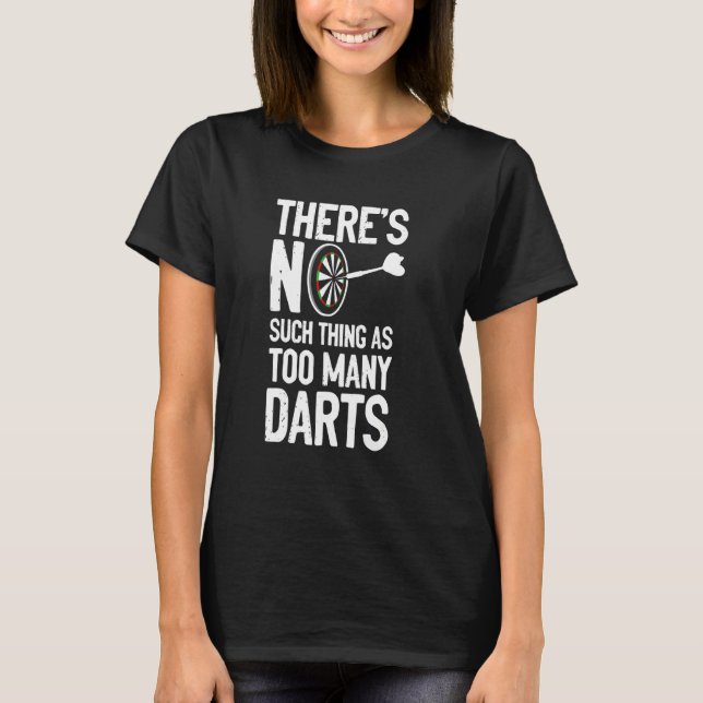 Camiseta Dartboard Darts Player Bullseye Dart Board (Anverso)