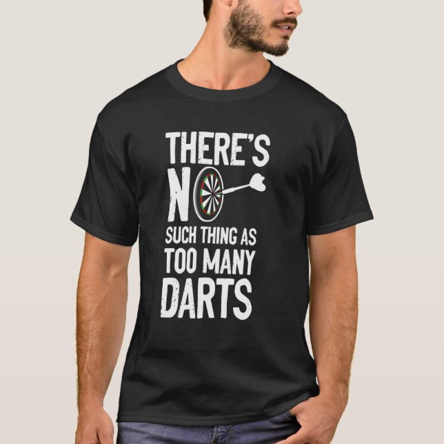 Camiseta Dartboard Darts Player Bullseye Dart Board (Anverso)