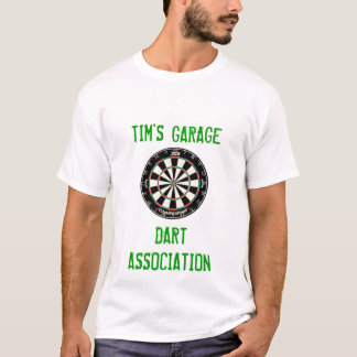 Camiseta dartboard, el GARAJE de TIM, DARDO, ASOCIACIÓN