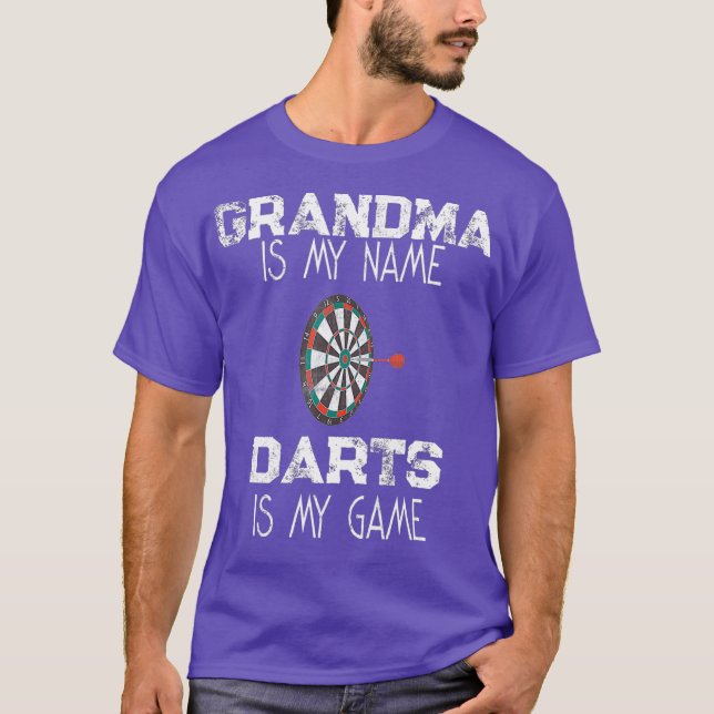 Camiseta Dartboard Shirt Dart Throwing Grandma (Anverso)