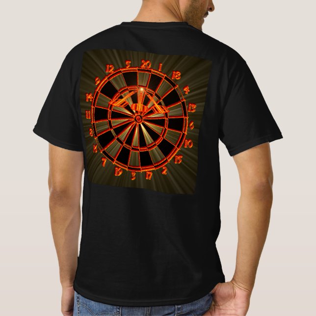 Camiseta Dartboard Spezialdesign - Strahlen und Supernova (Reverso)