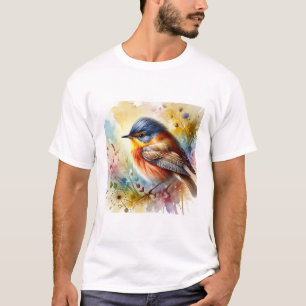 Camiseta Dartford warbler 080824AREF102 - Watercolor