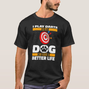 Camiseta Darting Dog Arrow Dartboard Darts
