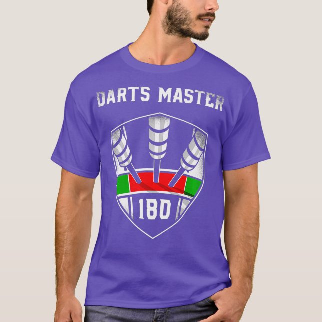 Camiseta Darts 180 Emblem o Ton 80 Darts Master Darts (Anverso)