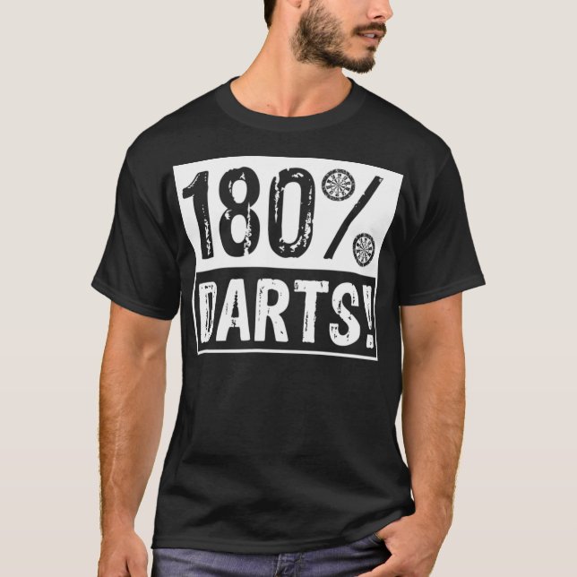 Camiseta Darts Accessories Darts Player 180 (Anverso)