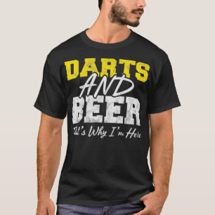 Camiseta Darts and Beer Funny Dart Player Gift