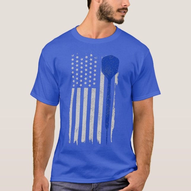 Camiseta Darts Bandera Americana Patriotic Darts Player 4 (Anverso)