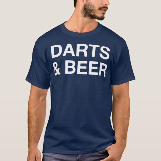 Camiseta Darts Beer Funny Dart Player (Anverso)