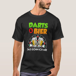 Camiseta Darts & beer Me trato a mí mismo jugador de dardos