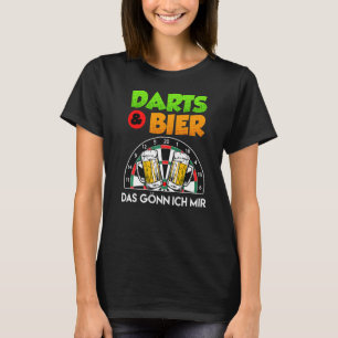 Camiseta Darts & beer Me trato a mí mismo jugador de dardos