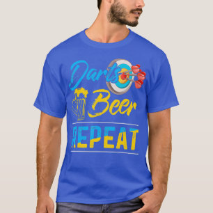 Camiseta Darts Beer Repeat Funny Dart Player