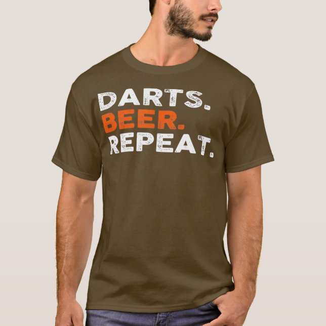 CAMISETA DARTS BEER REPEAT TSHIRT (Anverso)