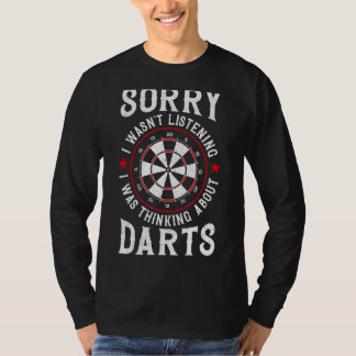 Camiseta Darts Board Vintage Perdón por no haber escuchado