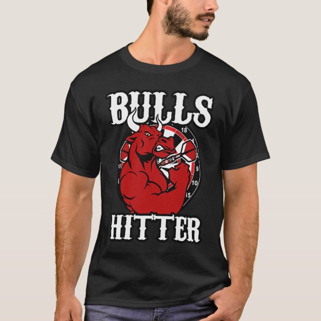Camiseta Darts Bull Bullseye Hitter Strong 180 Champions (Anverso)