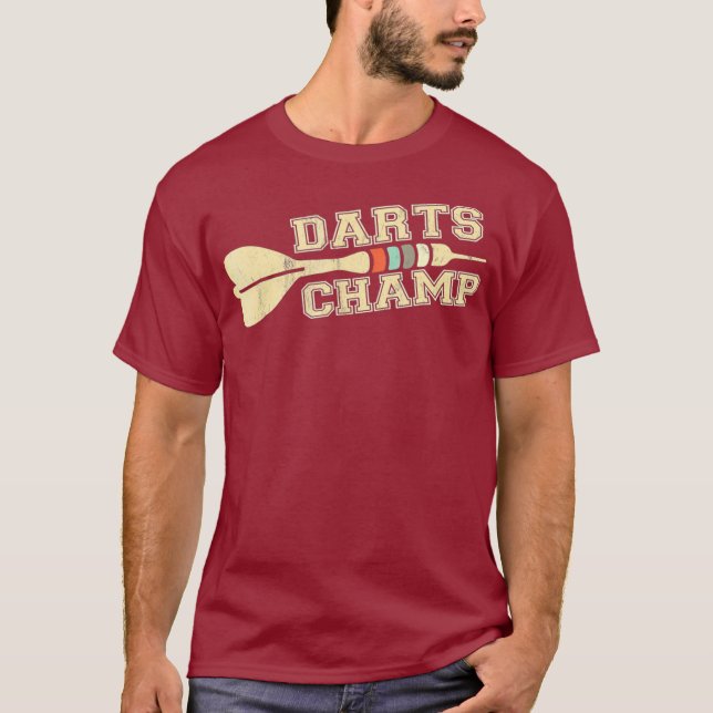 Camiseta Darts Champ Retro Darts TShirt (Anverso)