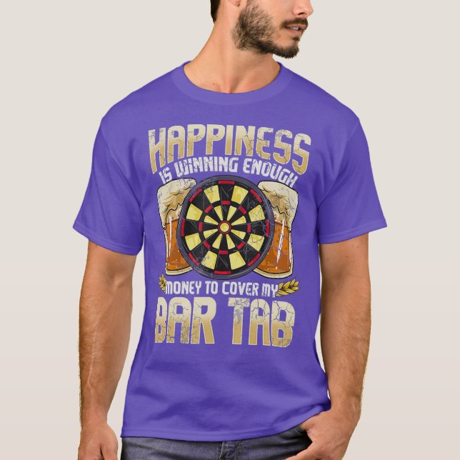 Camiseta Darts Dart League Team Bar Tab Humor divertido (Anverso)