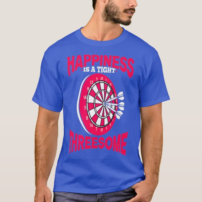 Camiseta Darts Dart Player La Graciosa Felicidad Es Muy Est (Anverso)