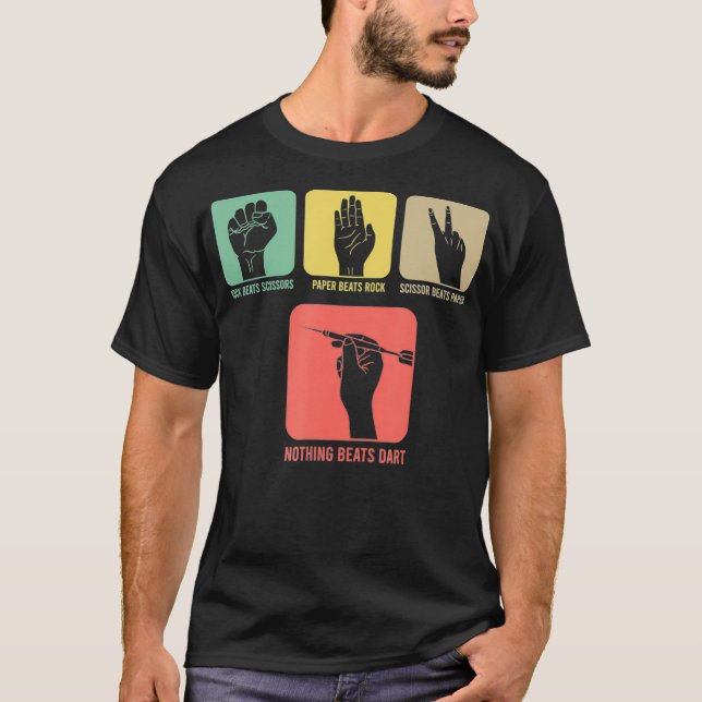 Camiseta Darts Dart Player Nothing Beats Darts Dart Board (Anverso)